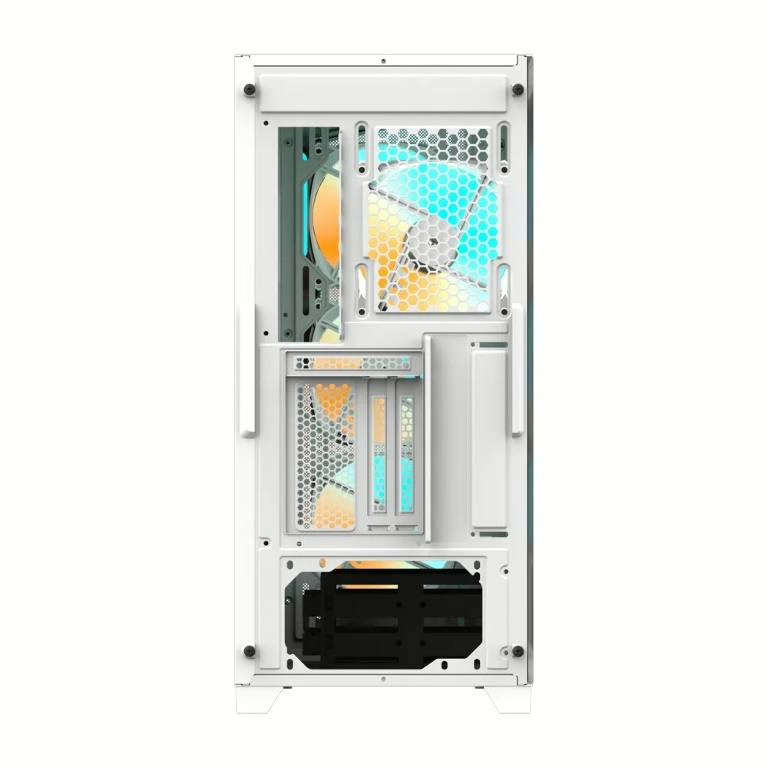 Gigabyte C301 Glass V2 Mid Tower Gaming PC Case White
