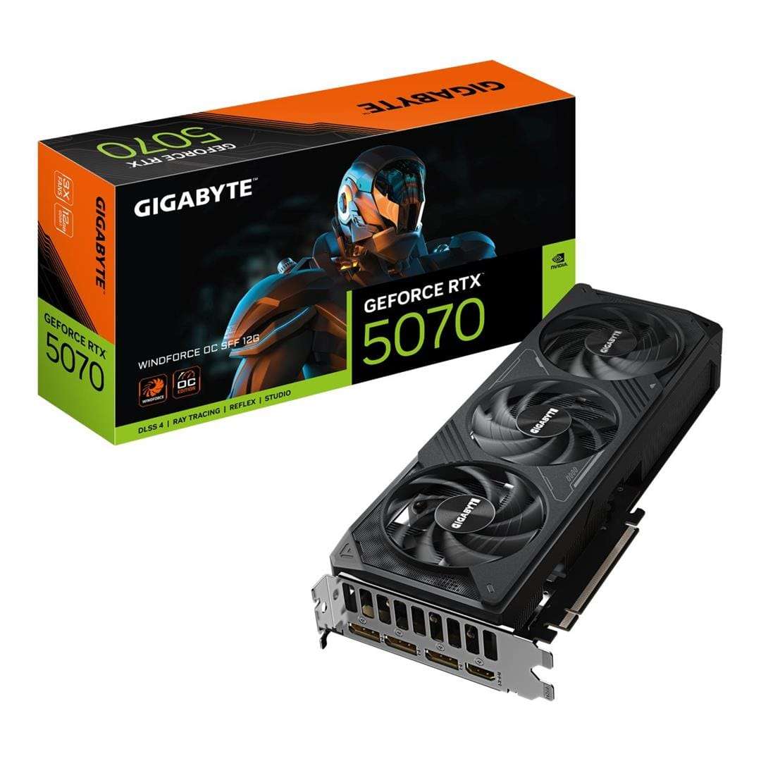 Gigabyte GeForce RTX 5070 Windforce OC SFF 12G 12GB GDDR7 Graphics Card