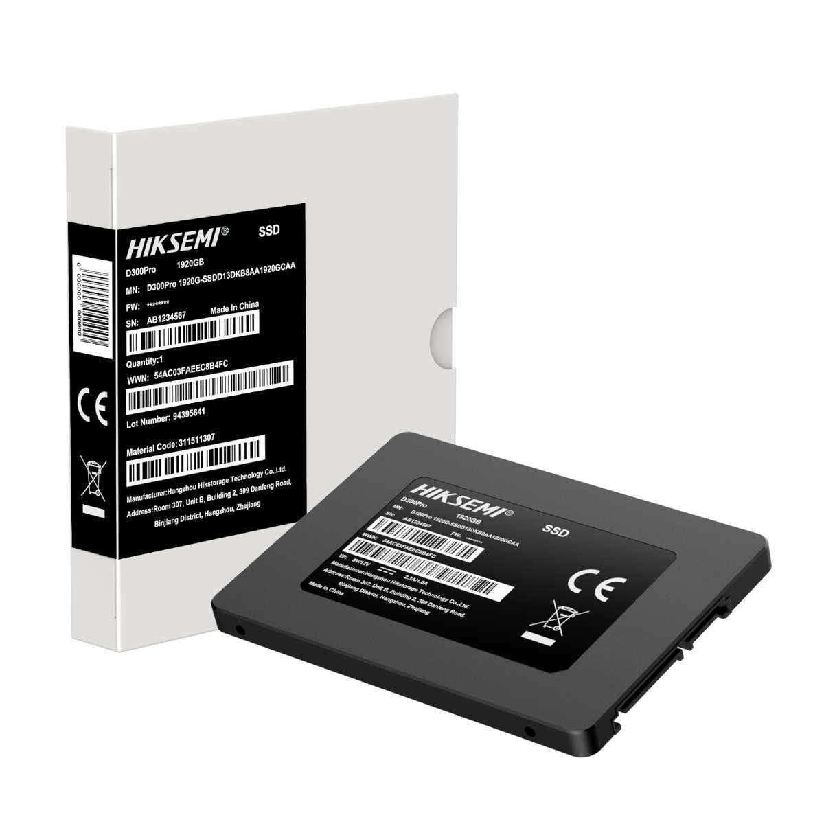 Hiksemi D300 PRO Tantalum Capacitor 1920GB SATA III Enterprise SSD