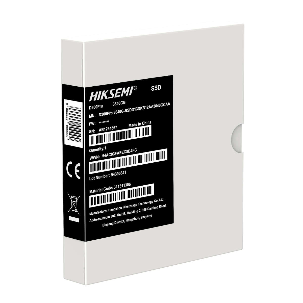 Hiksemi D300 PRO Tantalum Capacitor 3840GB SATA III Enterprise SSD