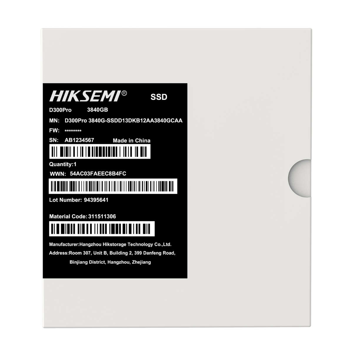 Hiksemi D300 PRO Tantalum Capacitor 3840GB SATA III Enterprise SSD
