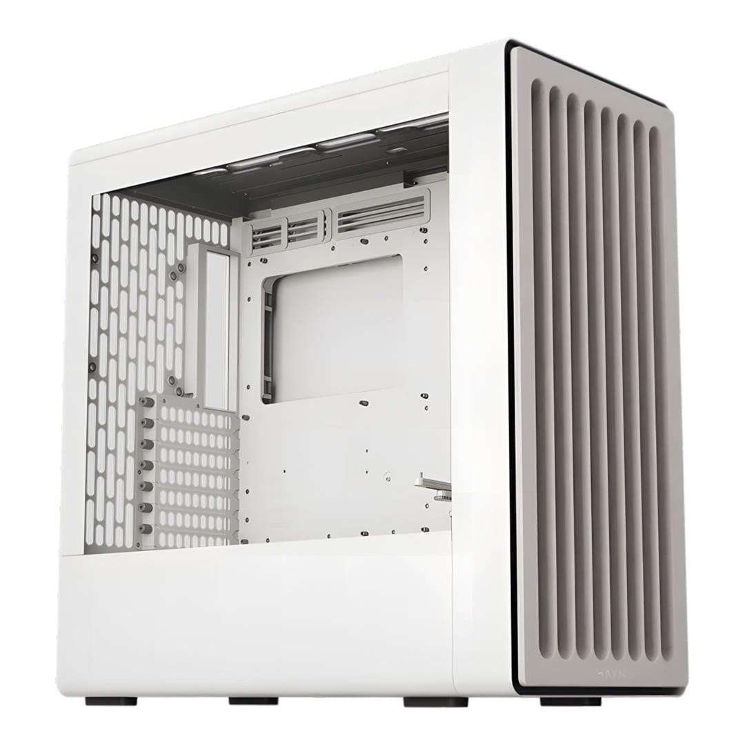 HAVN BF 360 Tempered Glass E-ATX Mid Tower Gaming PC Case White