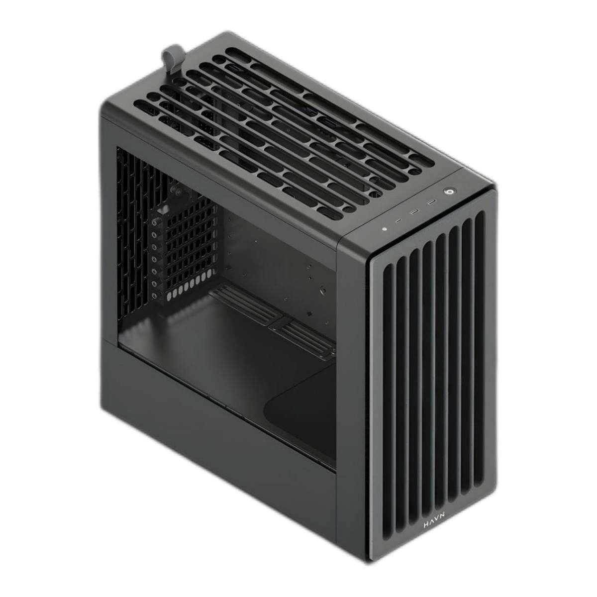 HAVN BF 360 Tempered Glass E-ATX Mid Tower Gaming PC Case Black