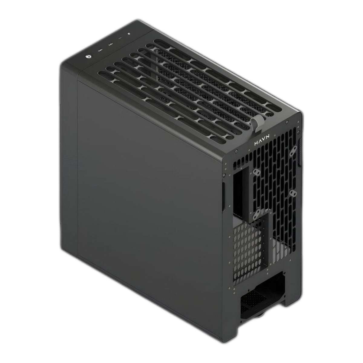HAVN BF 360 Tempered Glass E-ATX Mid Tower Gaming PC Case Black