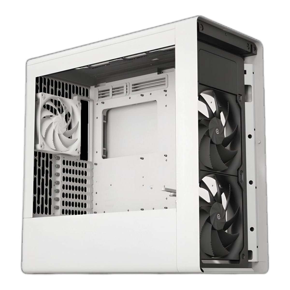 HAVN BF 360 Flow Tempered Glass E-ATX Mid Tower Gaming PC Case White