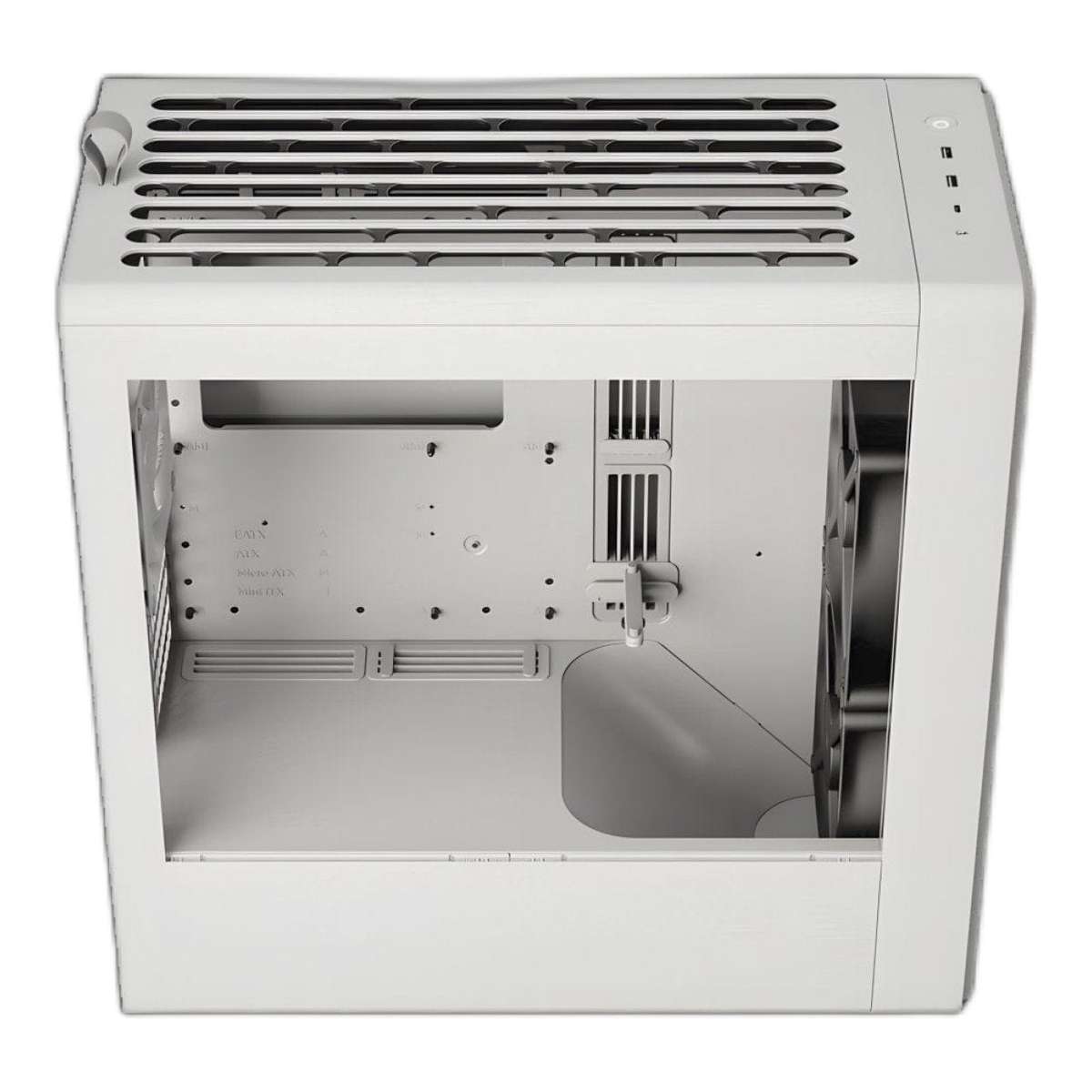 HAVN BF 360 Flow Tempered Glass E-ATX Mid Tower Gaming PC Case White