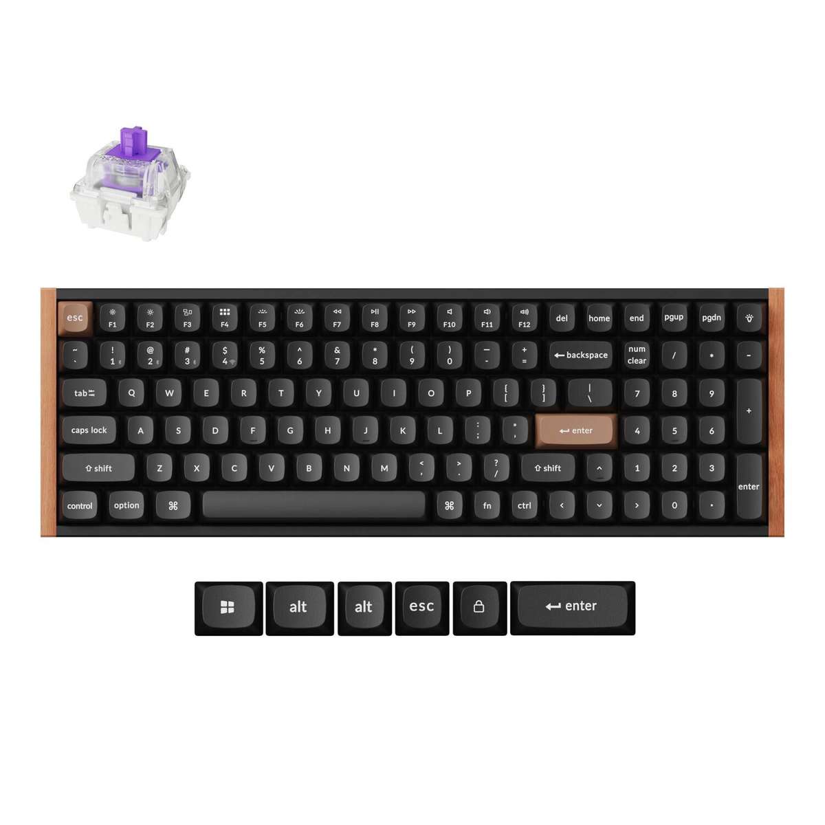Keychron K4 HE Wireless Magnetic Switch Mechanical Keyboard (96% Layout, Gateron Hall Effect Swit...