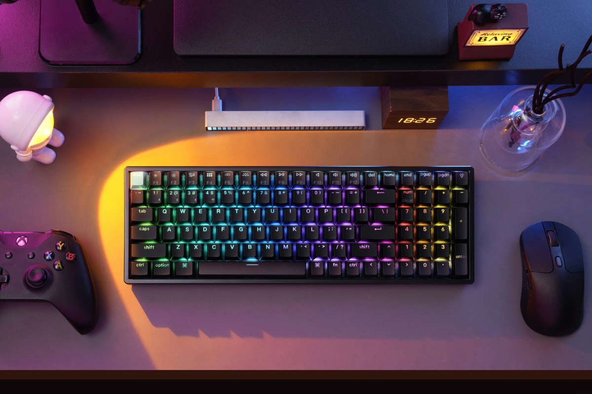 Keychron K4 HE 96% Magnetic Switch Hot-Swap RGB Wireless Keyboard ? Black