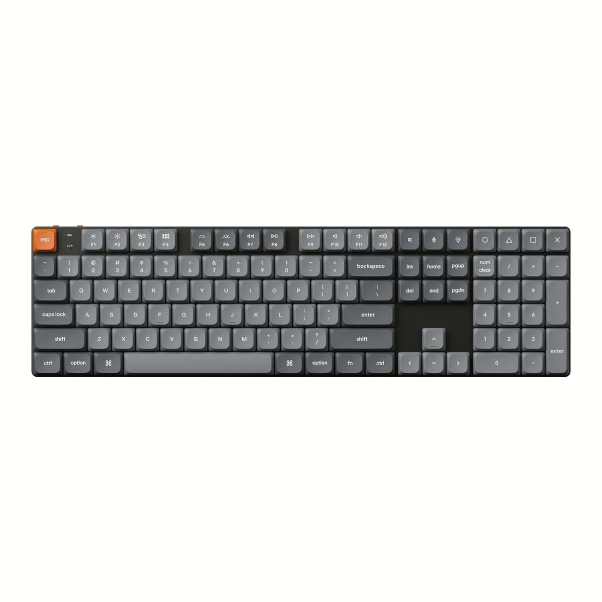 Keychron K5 Max QMK/VIA Full-sized Wireless Custom Mechanical Keyboard | RED Switches