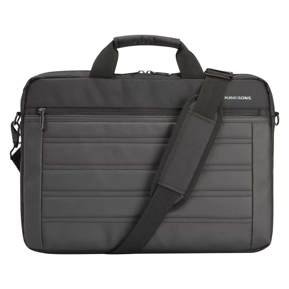 Kingsons Legacy Series 15.6-inch Notebook Shoulder Bag Grey and Black