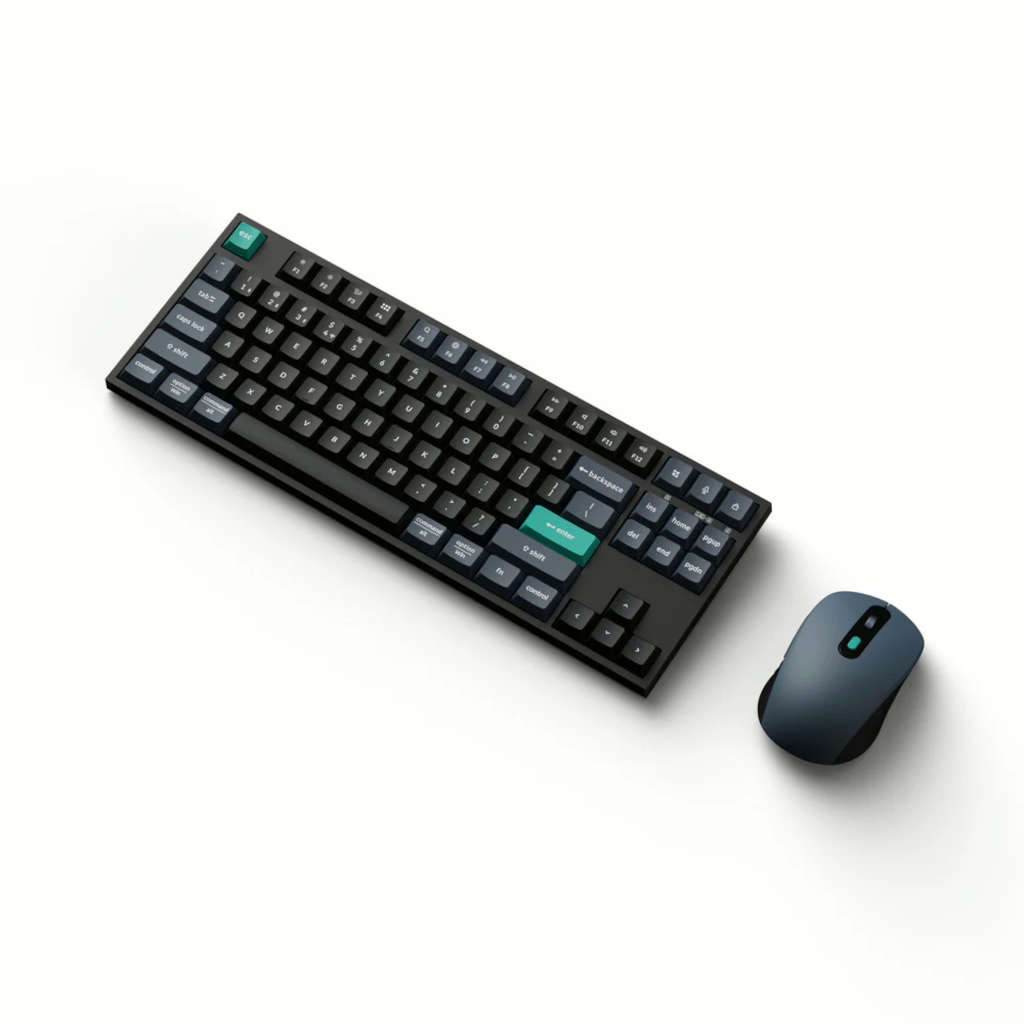 Keychron B33 80% TKL Wireless Keyboard and Mouse Combo ? Black/Green