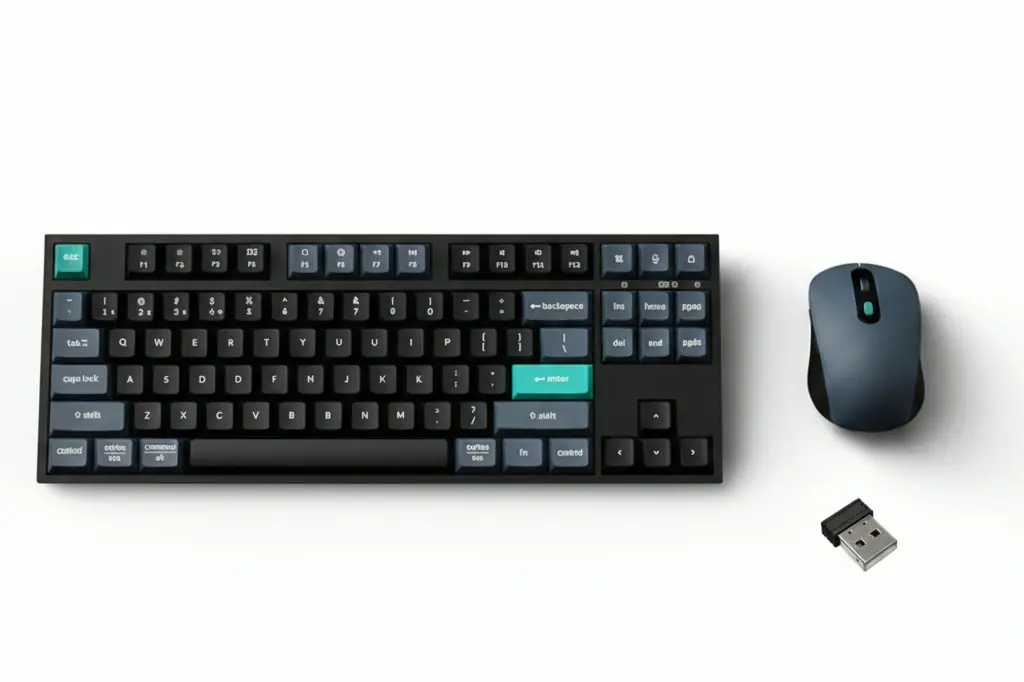 Keychron B33 80% TKL Wireless Keyboard and Mouse Combo ? Black/Green