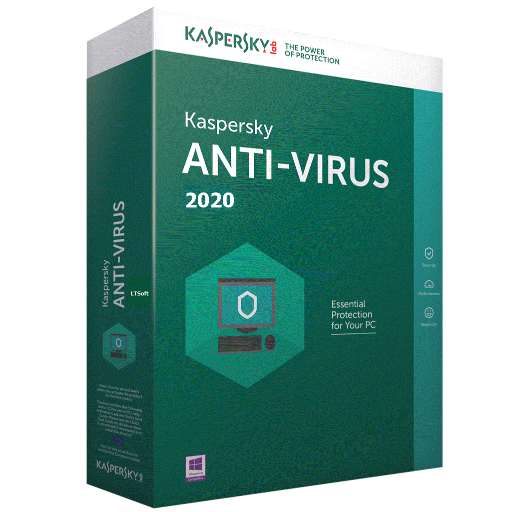 Kaspersky AntiVirus 2020 1+1 device 1 Year DVD