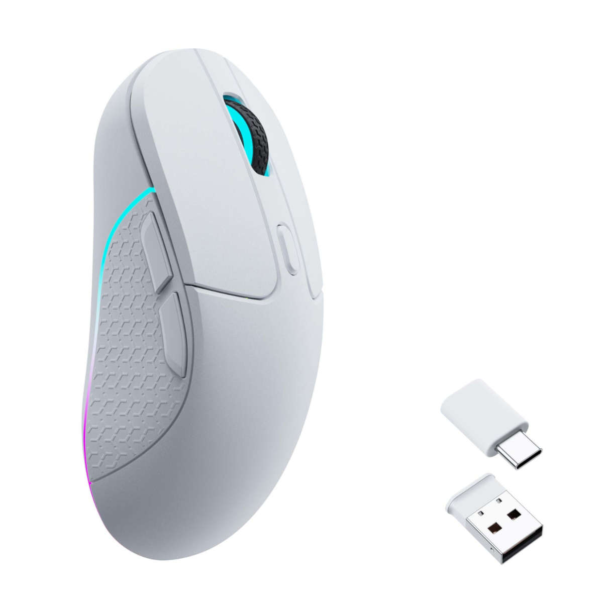Keychron M3 RGB Wireless Optical Mouse - White