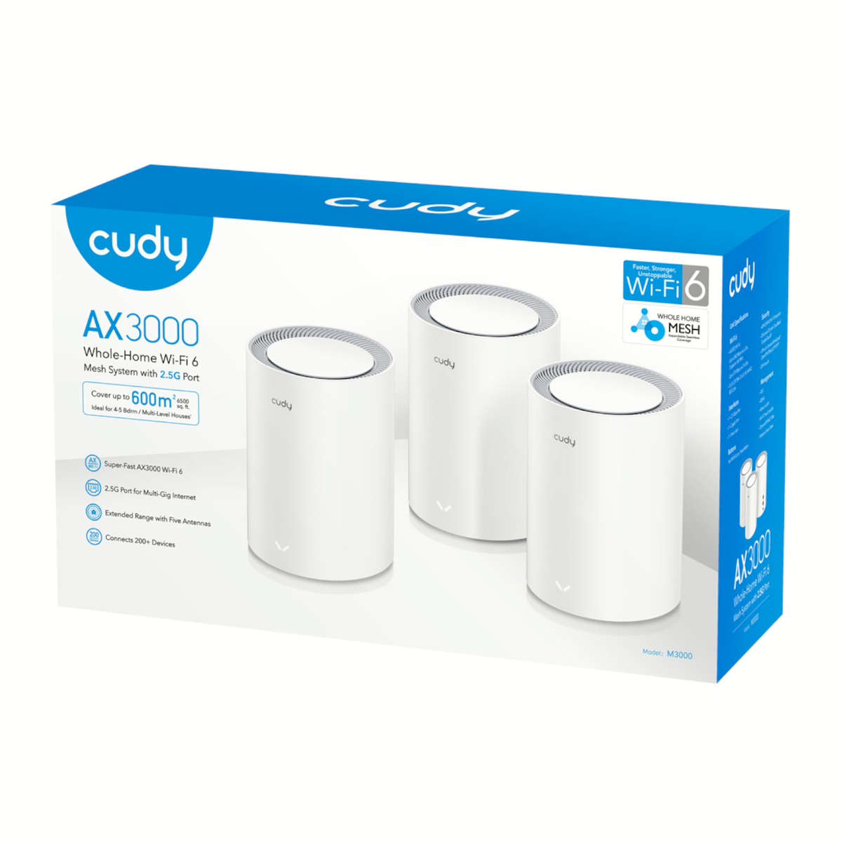 Cudy AX3000 Wi-Fi 6 Mesh Kit 3 Pack - White
