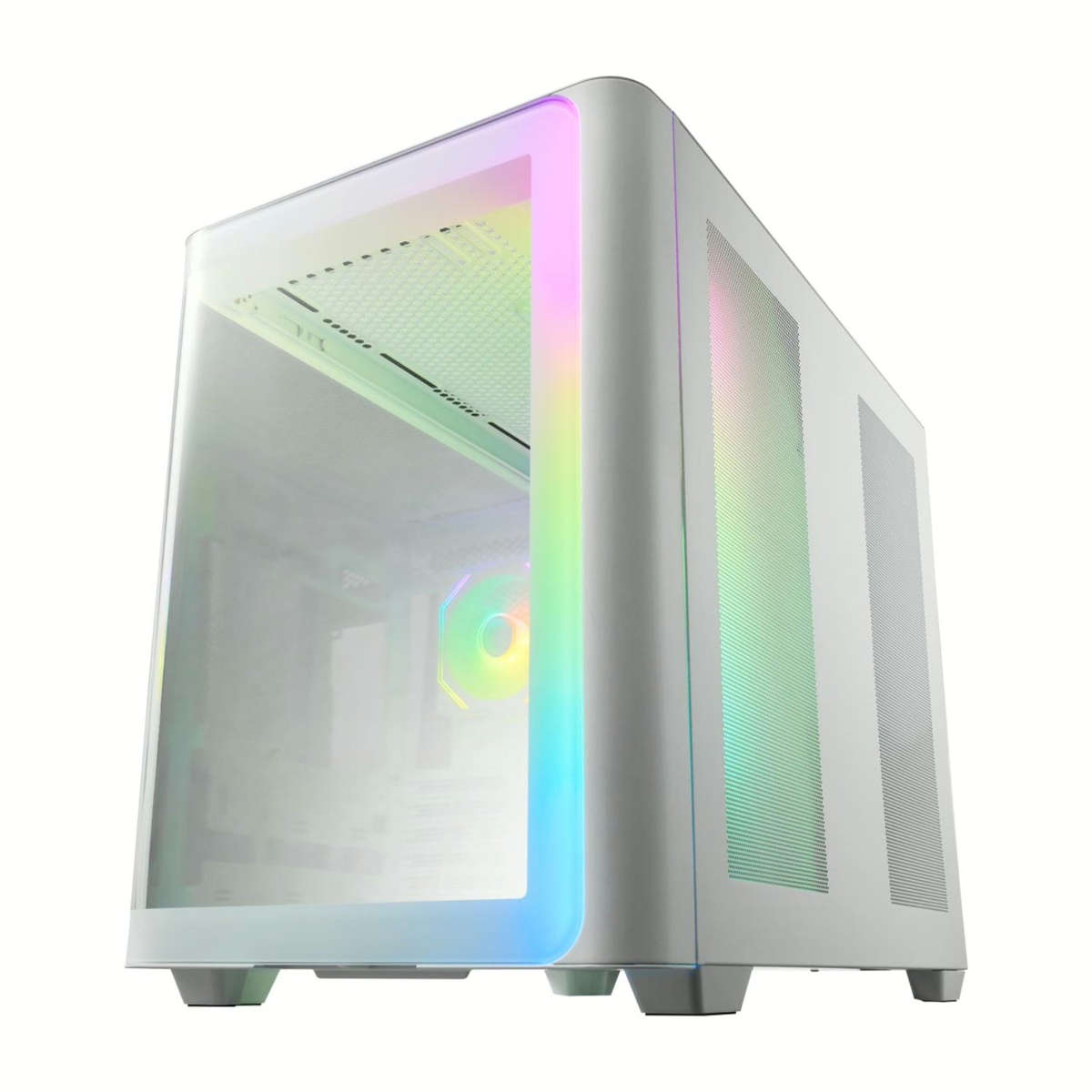 FSP M580 ARGB ATX Mid Tower Gaming Chassis - White