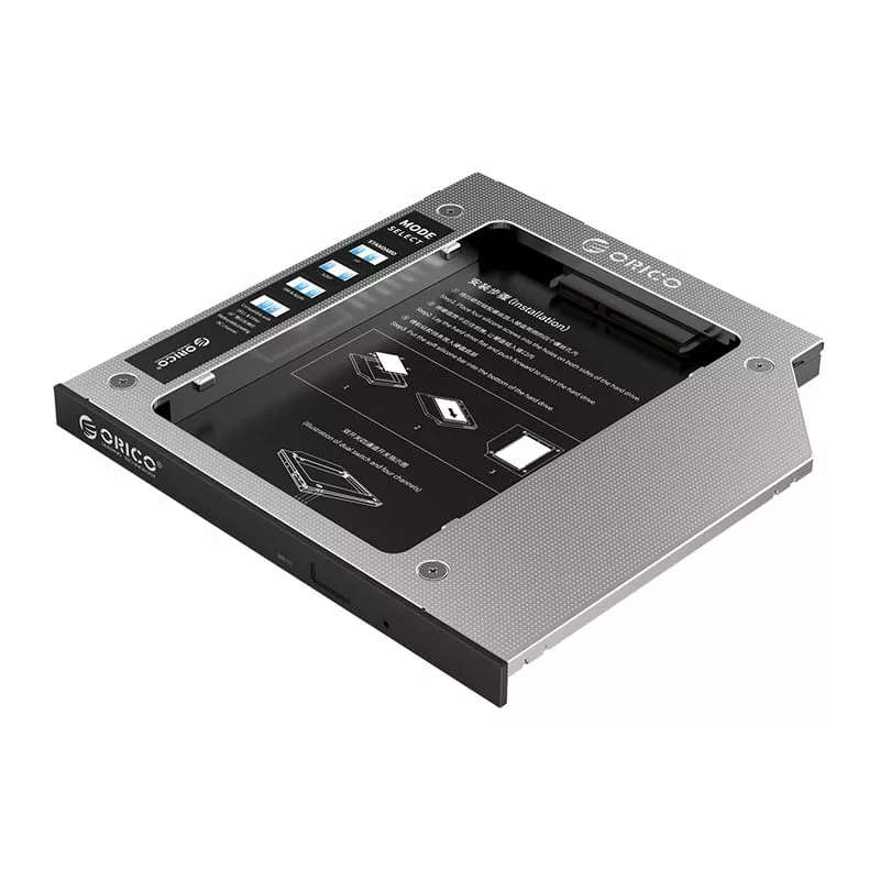 Orico 9.0mm/9.2mm/9.5mm SATA3.0 Optical Caddy Drive - Silver
