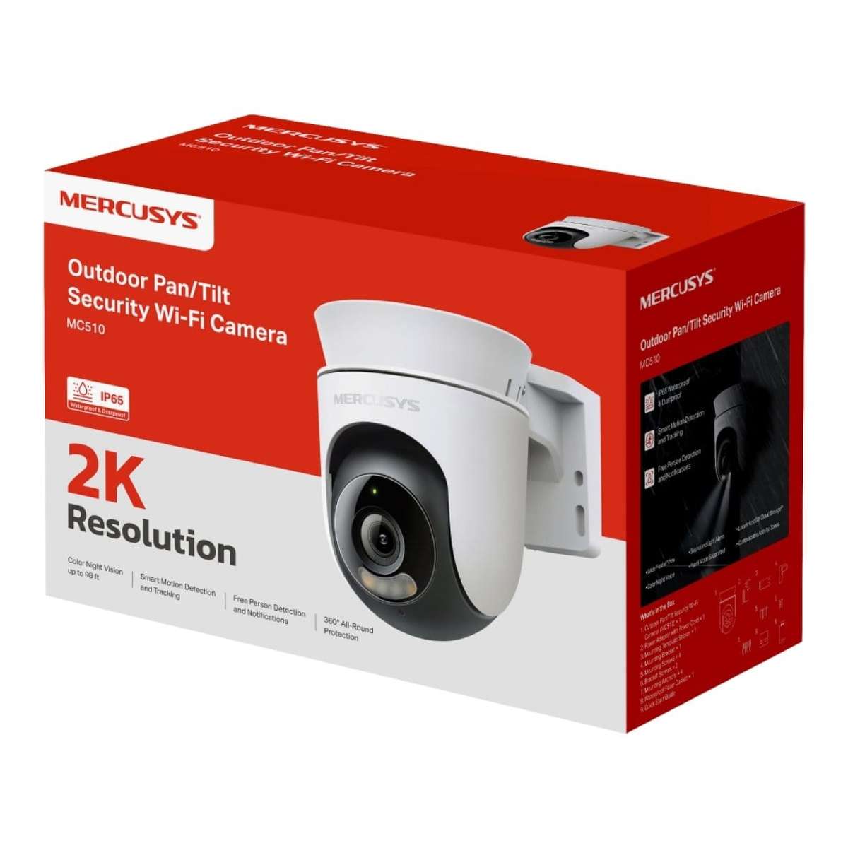 Mercusys MC510 Outdoor Pan/Tilt Security Wi-Fi Camera