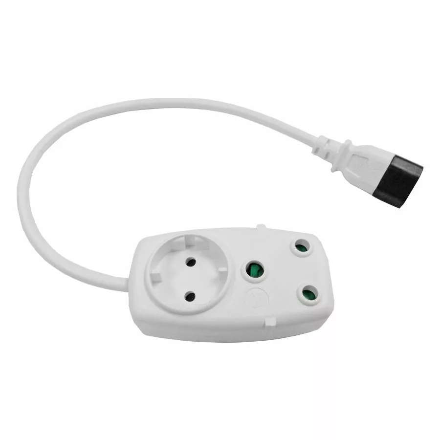 Scoop 2-way Multiplug to IEC with 0.5m Cord