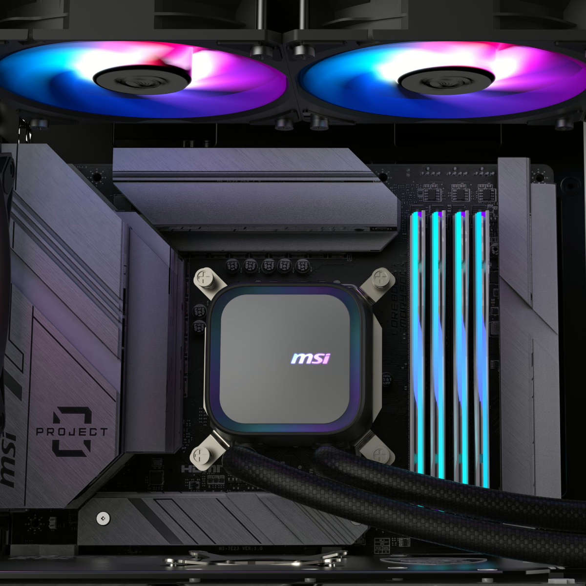 MSI MAG Coreliquid A13 240 AIO Liquid CPU Cooler - Black