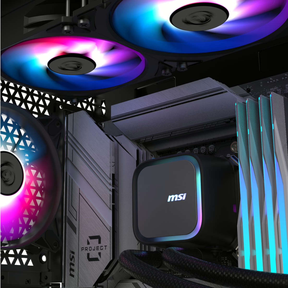 MSI MAG Coreliquid A13 240 AIO Liquid CPU Cooler - Black