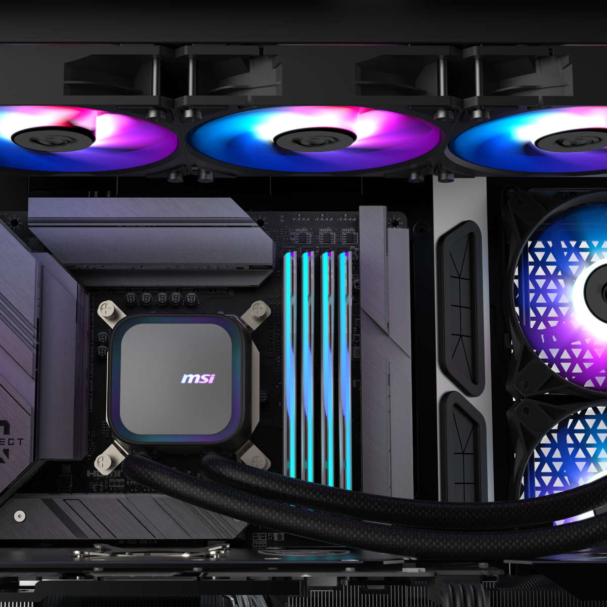 MSI MAG Coreliquid A13 360 AIO Liquid CPU Cooler - Black