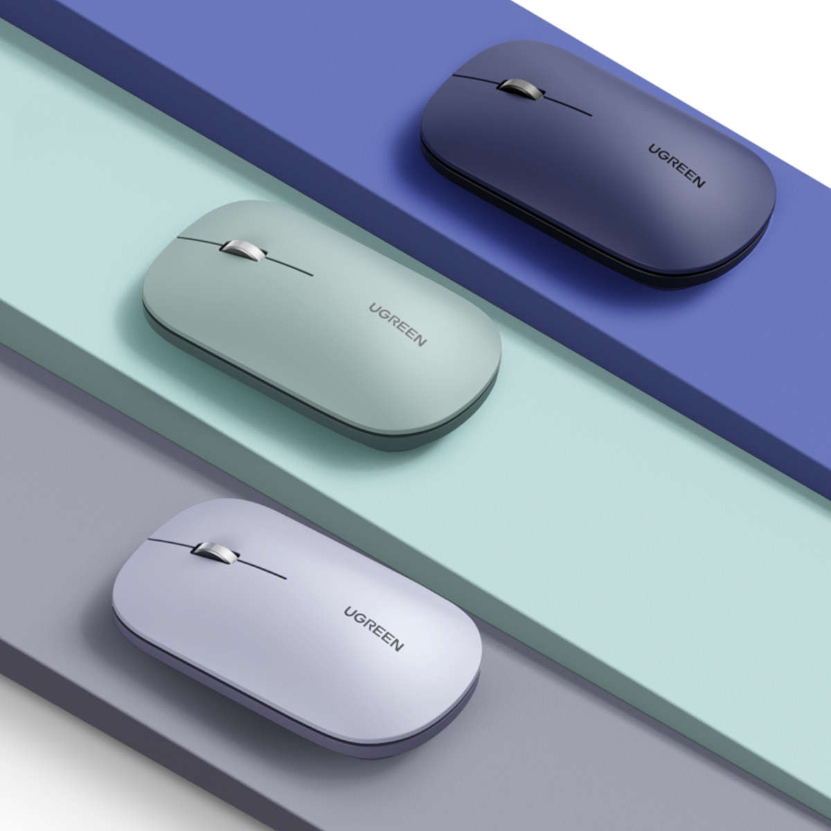 UGreen Portable 2.4GHz Wireless Mouse - Grey