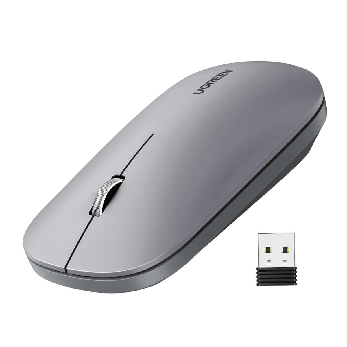 UGreen Portable 2.4GHz Wireless Mouse - Grey