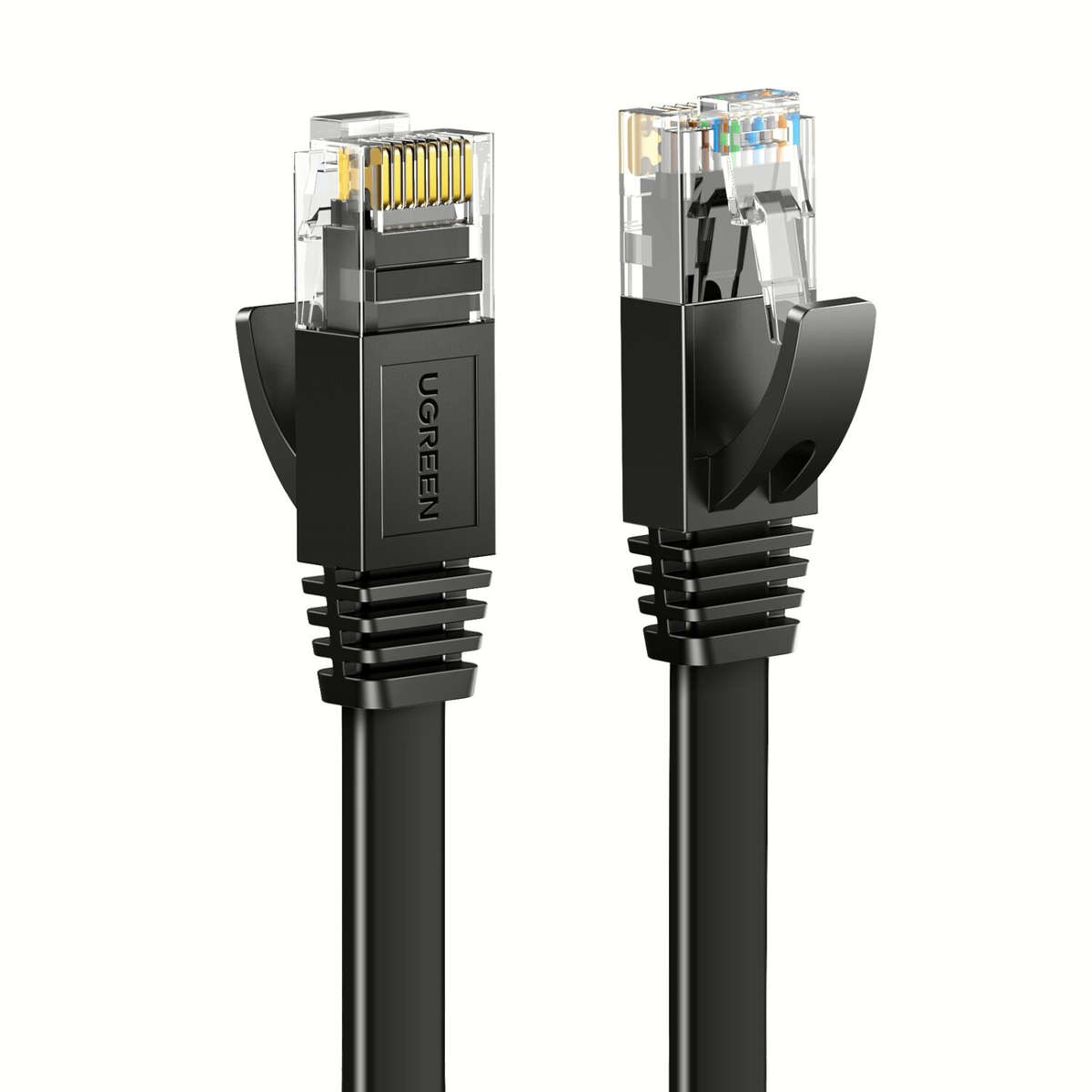 UGREEN NW102 Cat6 U/UTP Flat Ethernet Cable 2m - Black