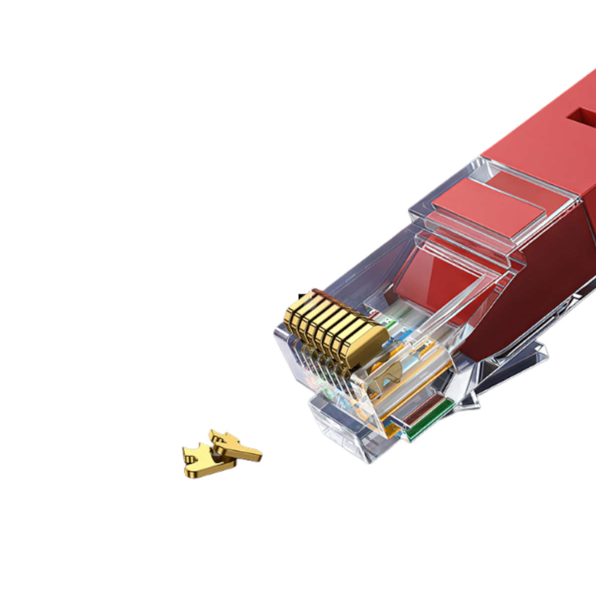 UGREEN RJ45 CAT6 1m LAN Network Cable  (1Gbps, 250MHz)  Red