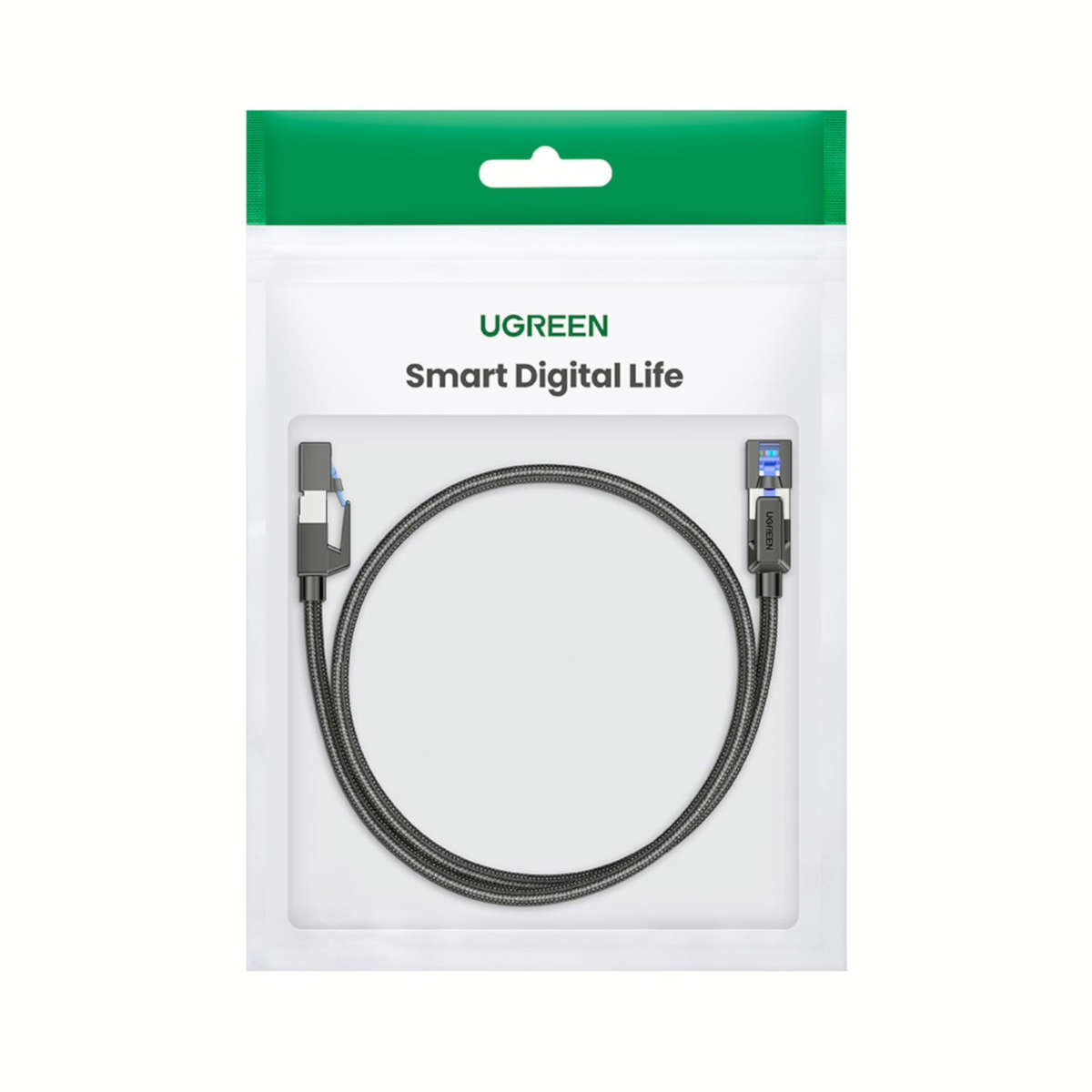 UGREEN Cat8 Nylon Braided Ethernet Cable - 40Gbps with Modular Plugs - 1m