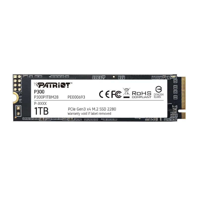 Patriot P300 M.2 1TB PCIe 3.0 NVMe Internal SSD