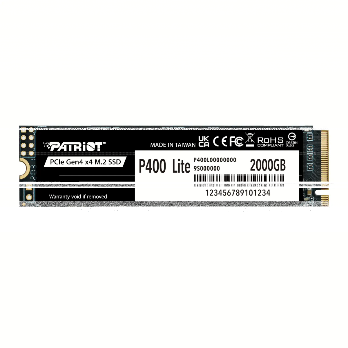 Patriot P400 Lite 2TB M.2 PCIe Gen 4 x4 NVMe SSD