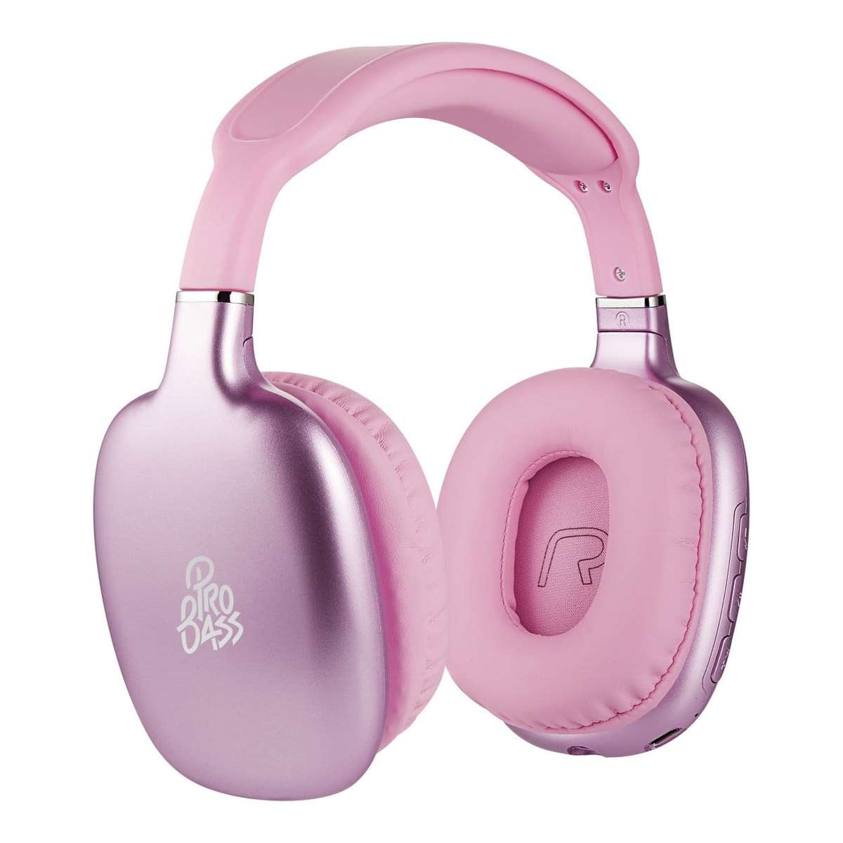 Pro Bass Retro Wireless Headphone Pink