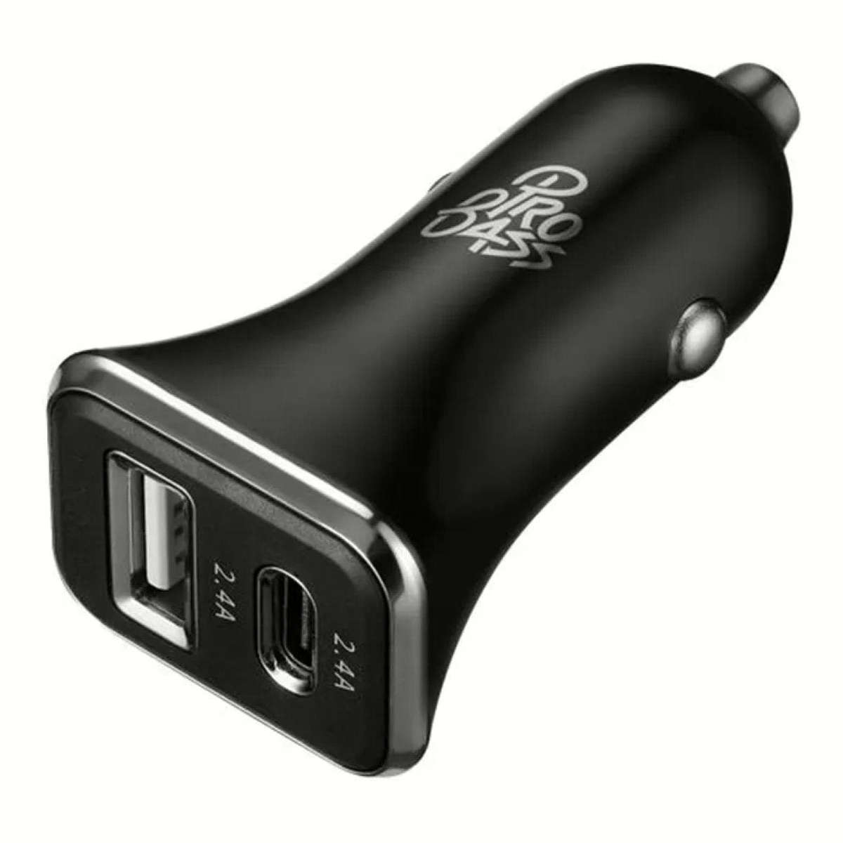 Pro Bass On the Go 48W Dual USB Type-C Car Charger