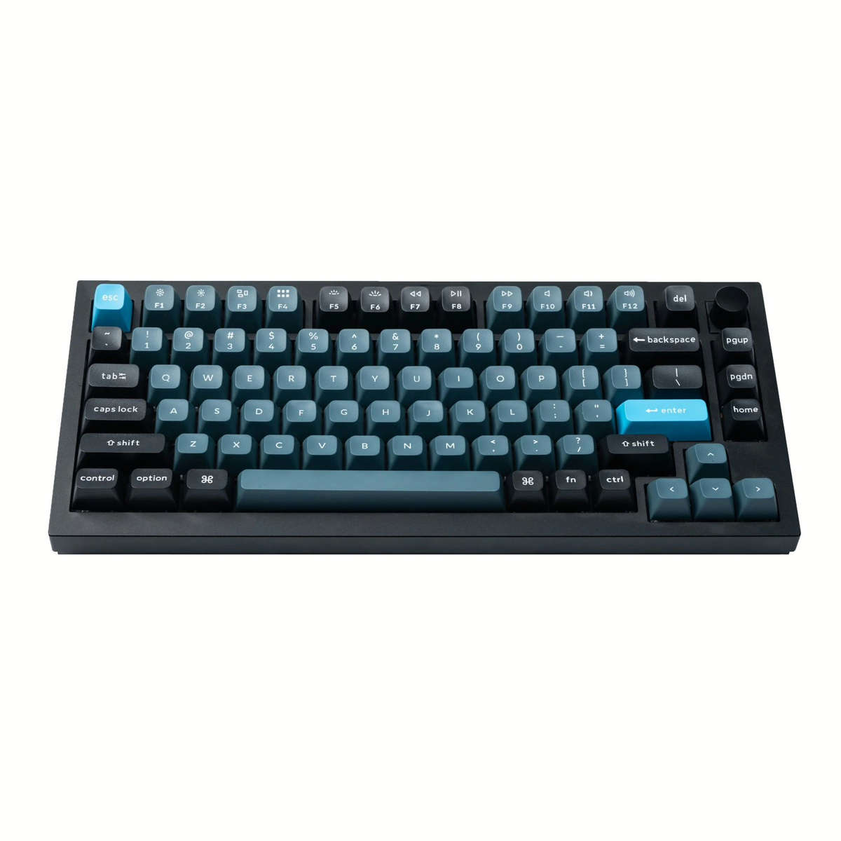 Keychron Double Shot KSA PBT Keycap Set - Dark Grey/Grey/Blue