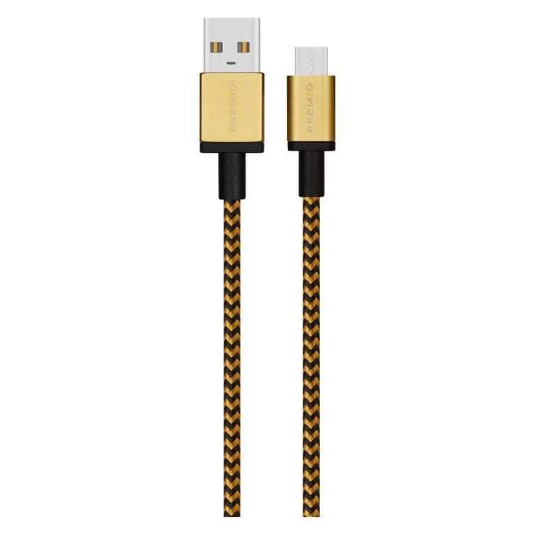 Premio 2m Braided AUX Cable - Rose Gold