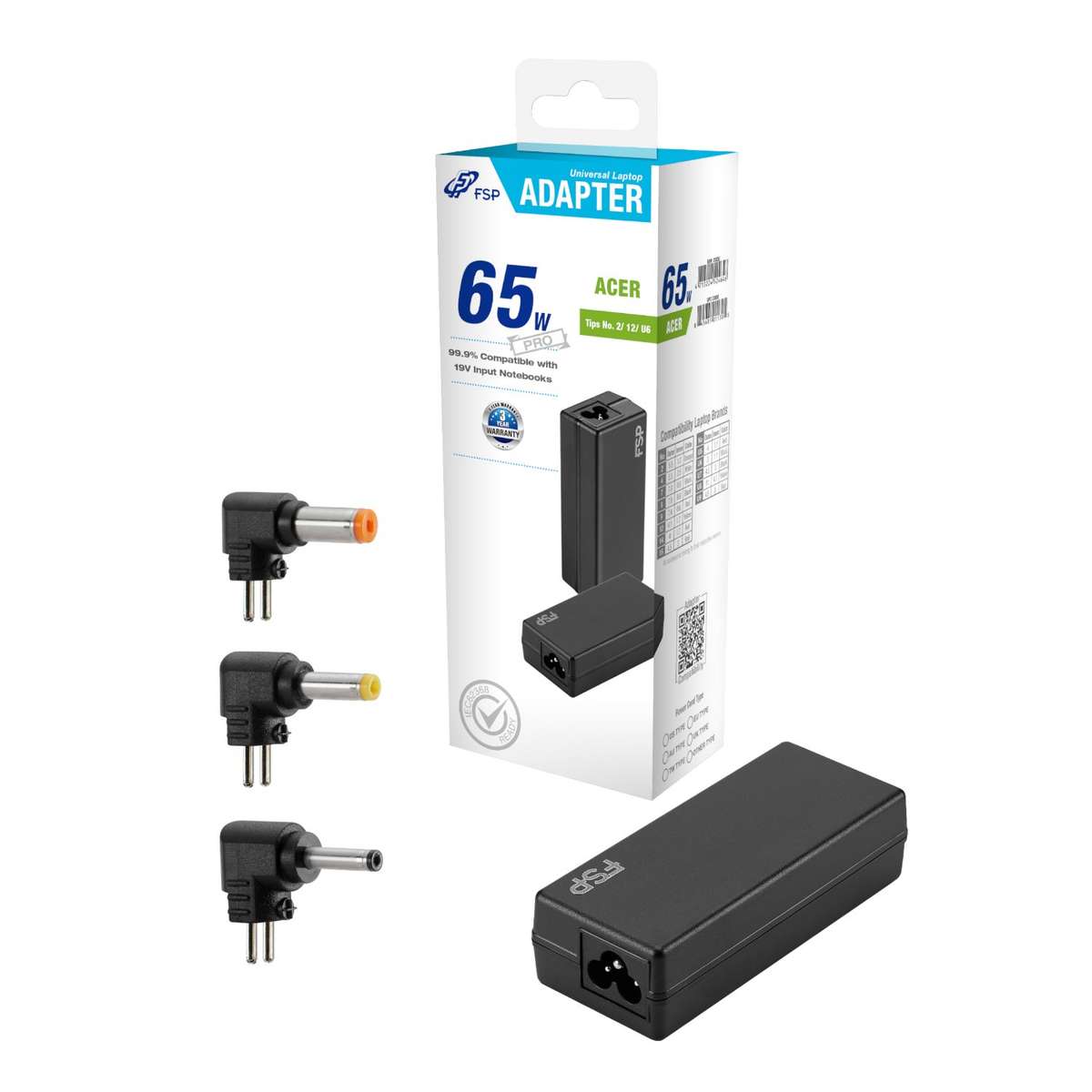 FSP PRO 65W Universal Laptop Adapter ? Acer