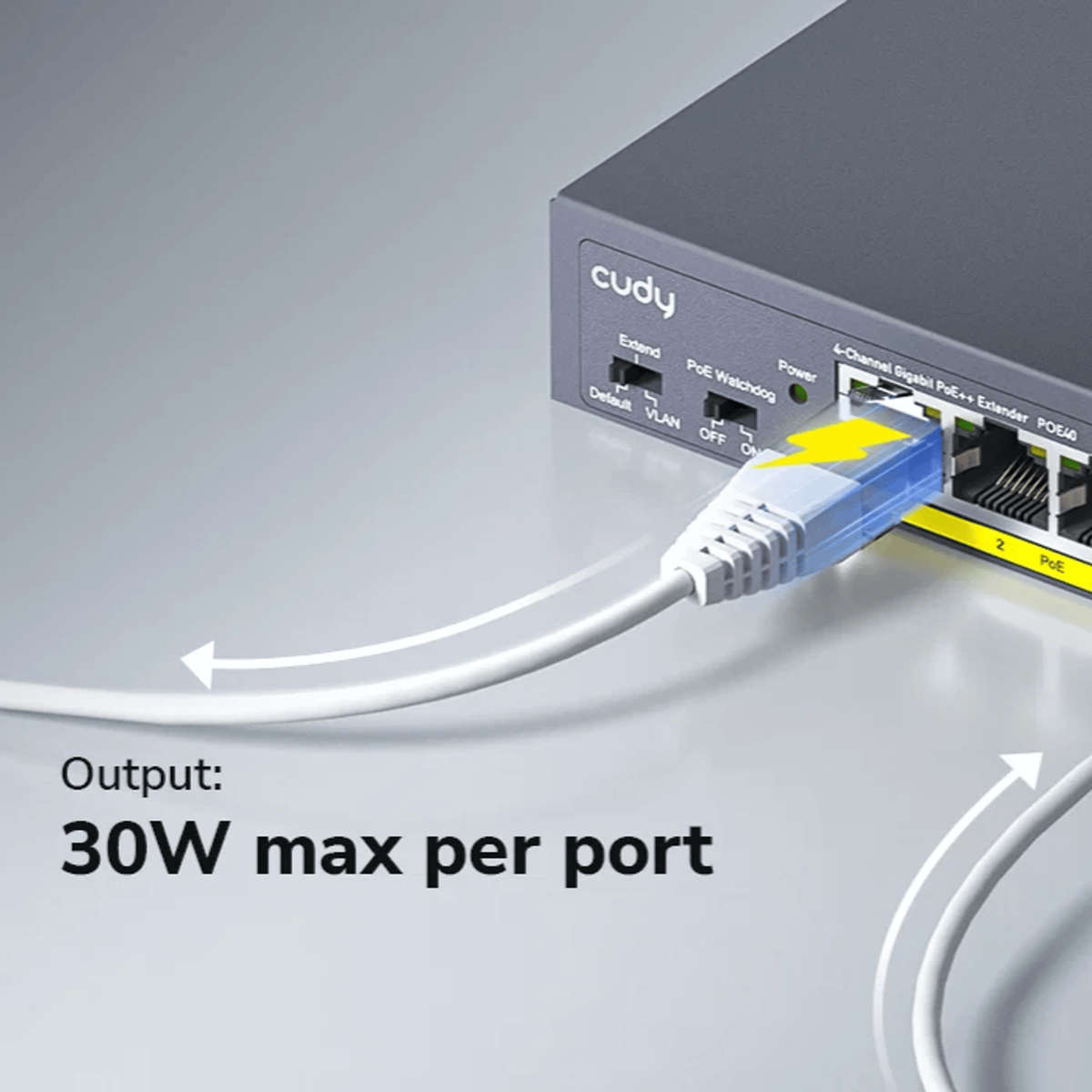 Cudy 4 Port Gigabit PoE 1x PoE Input 60W Switch