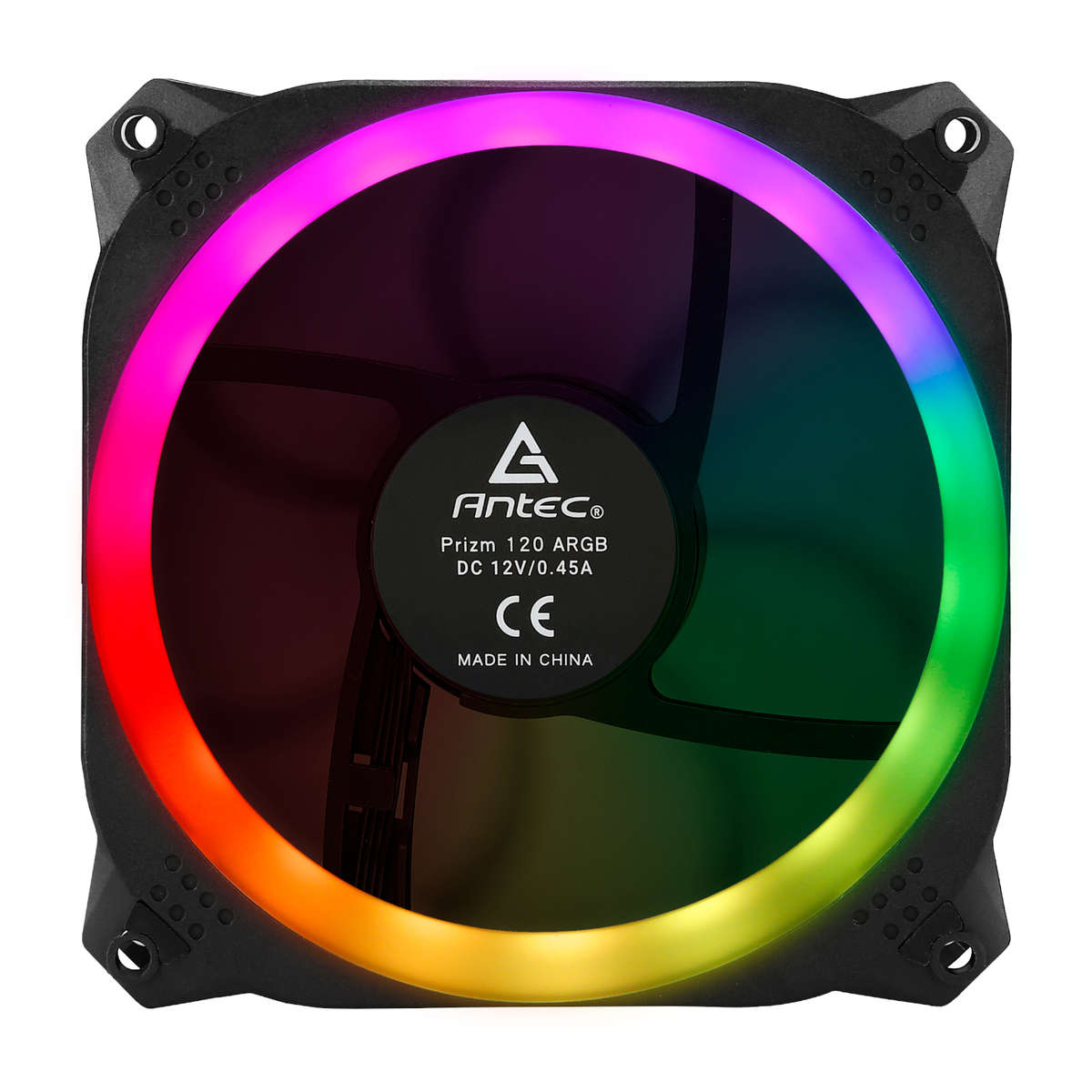 Antec Prizm 120 ARGB Case Fan 5 Pack + Controller - Black
