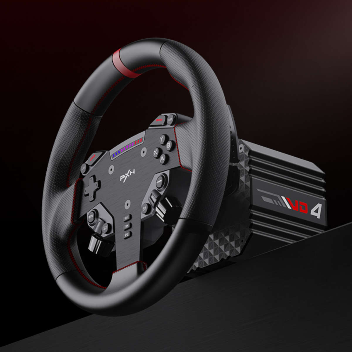 PXN VD4 Direct Drive Sim Racing Wheel  PD-HM Dual Pedal  Z8 Clamp Bundle