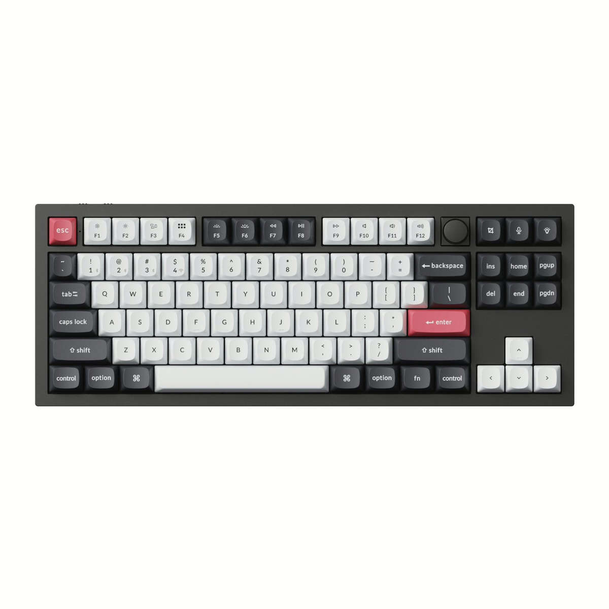 Keychron Q3 HE QMK 80% Wireless Custom Mechanical Keyboard (Nebula Switch) ? Carbon Black