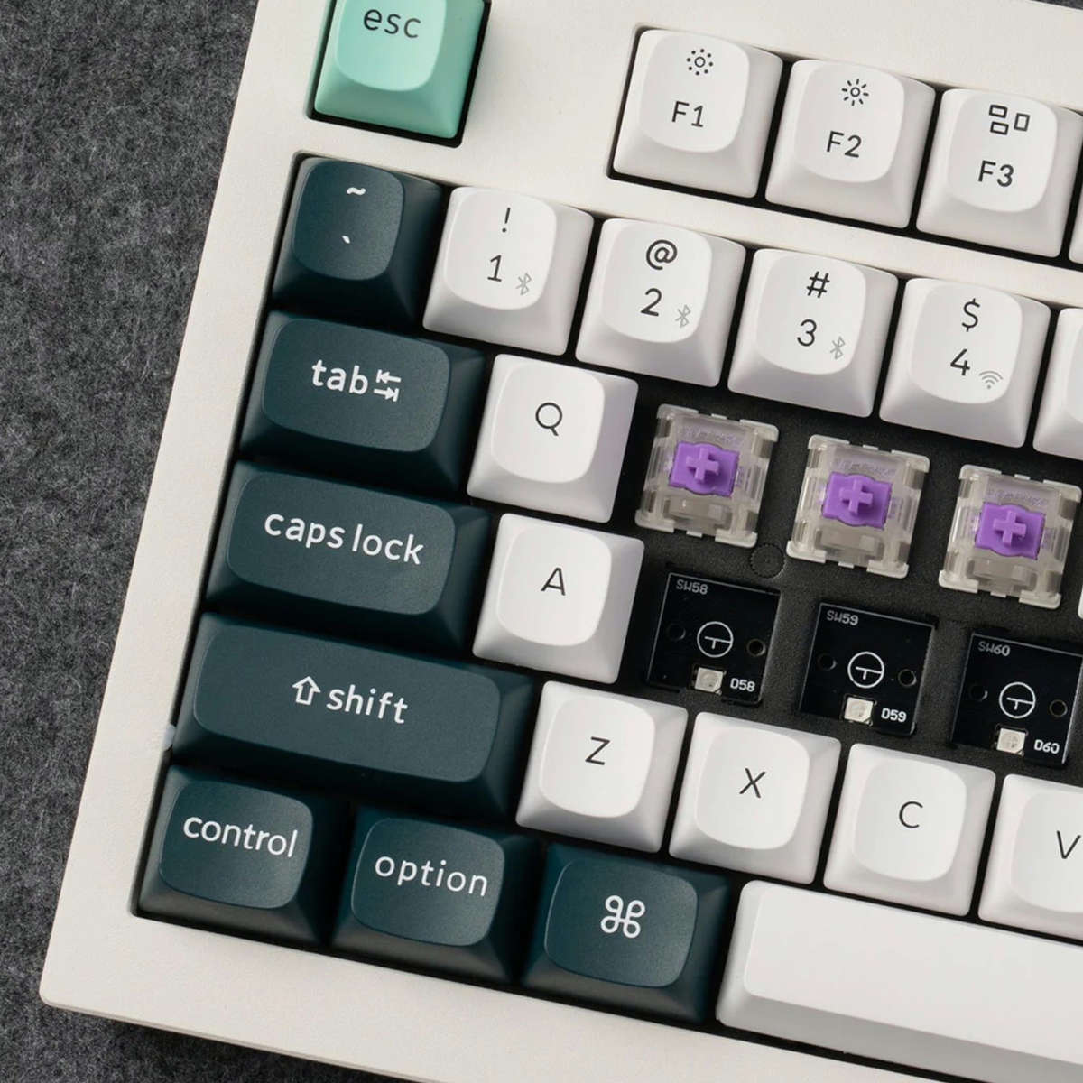 Keychron Q3 HE QMK 80% Wireless Custom Mechanical Keyboard (Nebula Switch) - Shell White