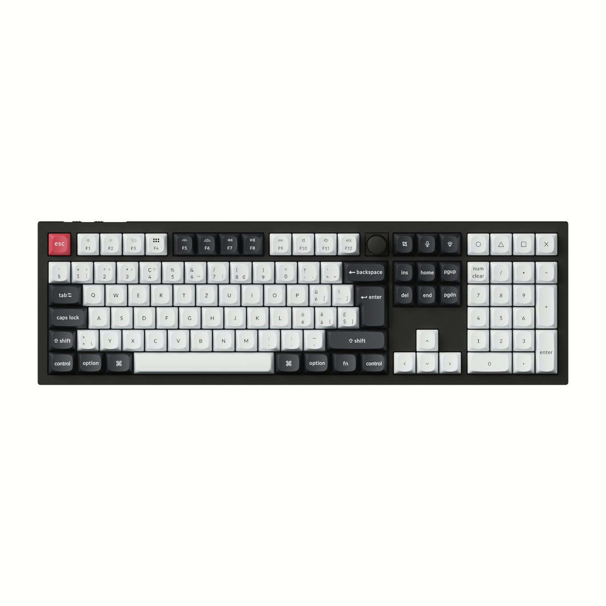 Keychron Q6 HE QMK Full-size Wireless Custom Mechanical Keyboard (Nebula Switch) ? Carbon Black