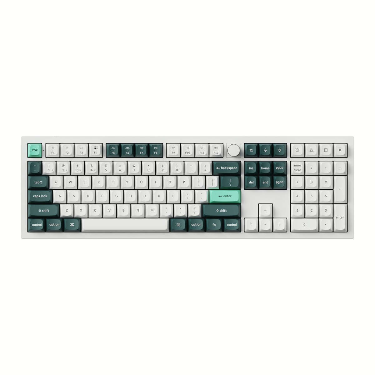 Keychron Q6 HE QMK Full-size Wireless Custom Mechanical Keyboard (Nebula Switch) ? Shell White