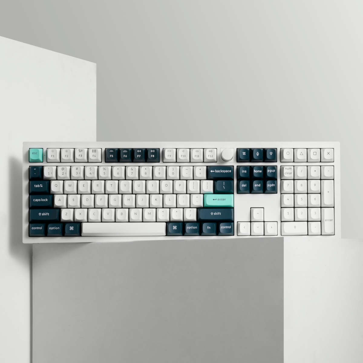 Keychron Q6 HE QMK Full-size Wireless Custom Mechanical Keyboard (Nebula Switch) ? Shell White