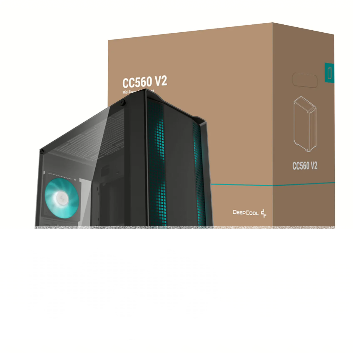 DeepCool CG560 V2 ATX Gaming Chassis ? Black