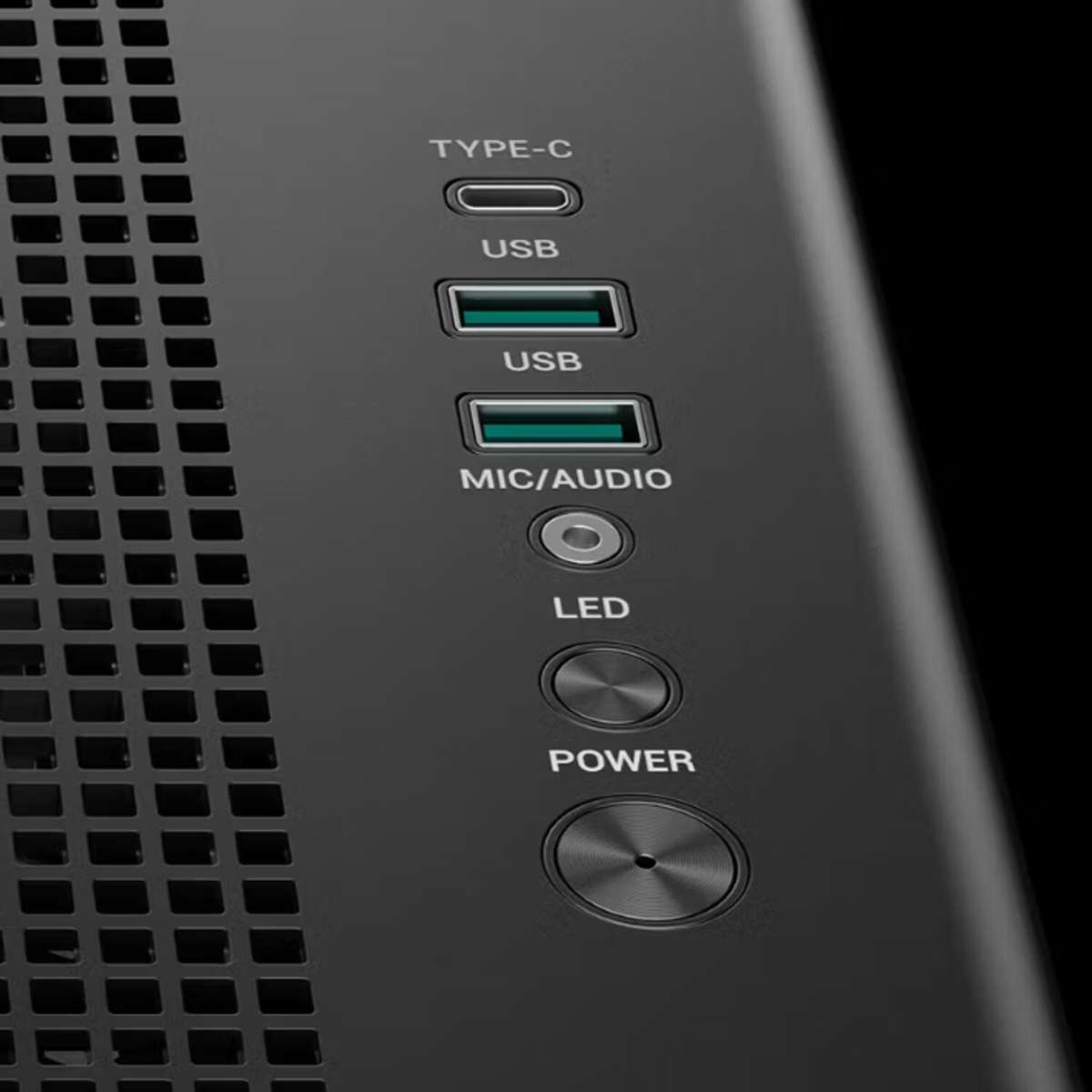 DeepCool CG590U 5F ATX ARGB Gaming Chassis - Black