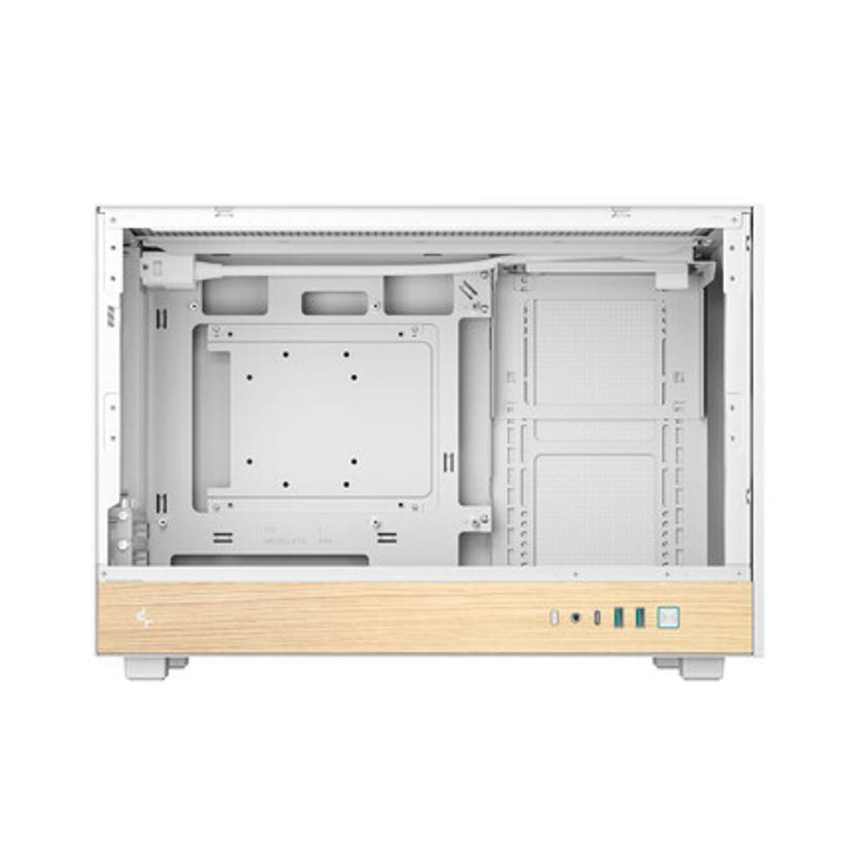 DeepCool CH260 Wood mATX Gaming Chassis White