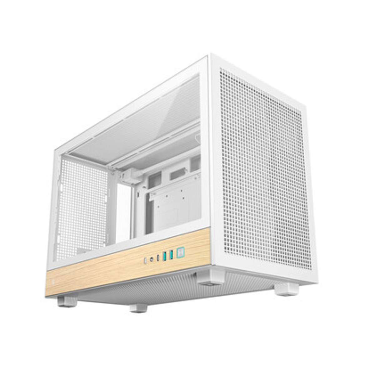 DeepCool CH260 Wood mATX Gaming Chassis White